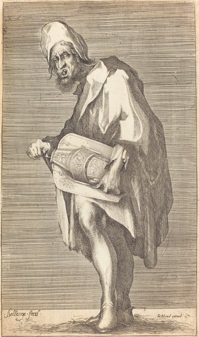 The Blind Hurdy Gurdy Player by Jacques Bellange