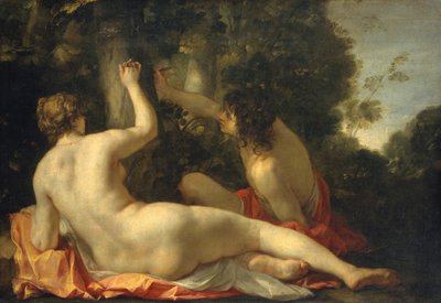 Angelica and Medoro, possibly early 1630s by Jacques Blanchard