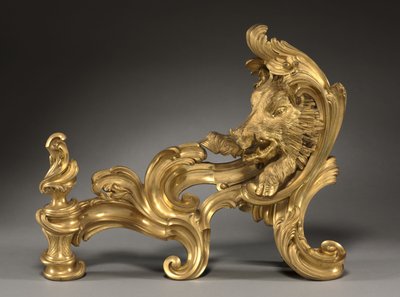 Pair of Andirons by Jacques Caffieri