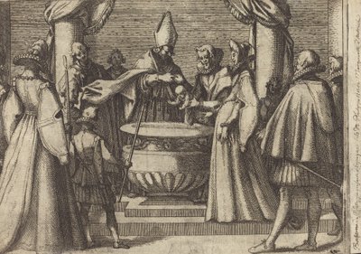 Baptism of the Prince of Spain by Jacques Callot