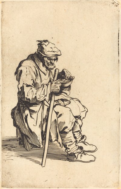 Beggar Eating by Jacques Callot