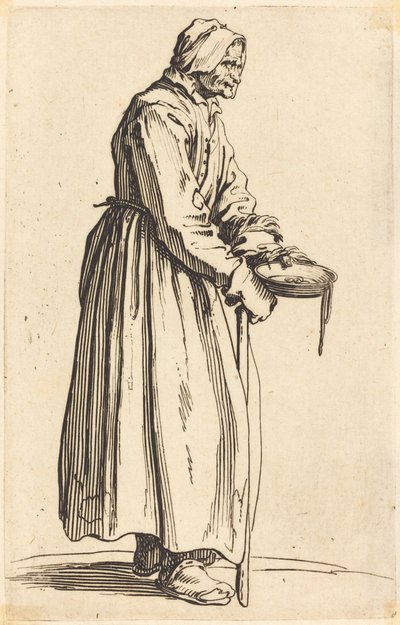 Beggar Woman with Pan by Jacques Callot
