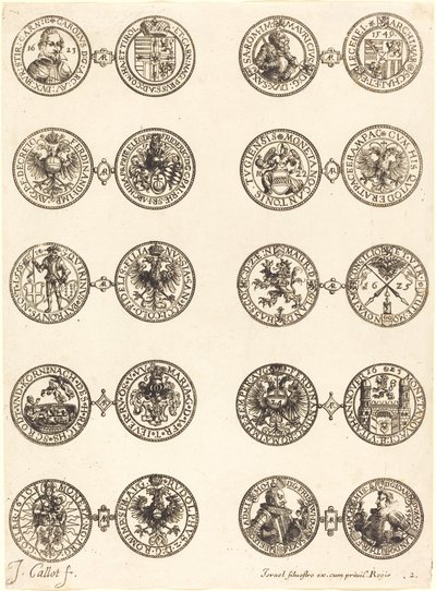 Coins [plate 2] by Jacques Callot