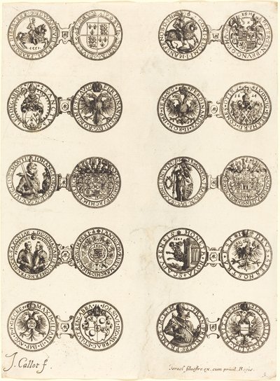 Coins [plate 5] by Jacques Callot