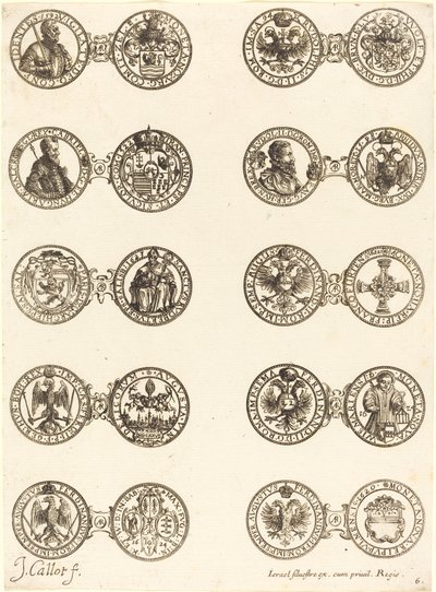 Coins [plate 6] by Jacques Callot