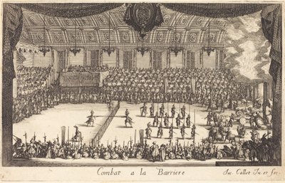 Combat at the Barrier, 1627 by Jacques Callot