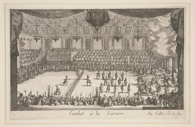 Combat at the Barrier by Jacques Callot