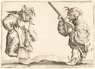 Dancers with Lute by Jacques Callot