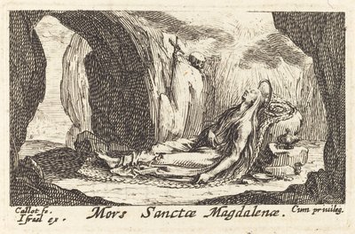 Death of the Magdalene by Jacques Callot