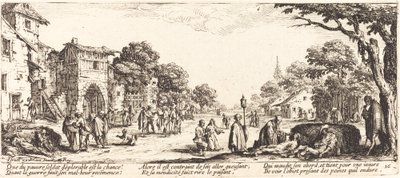 Dying Soldiers by the Roadside by Jacques Callot