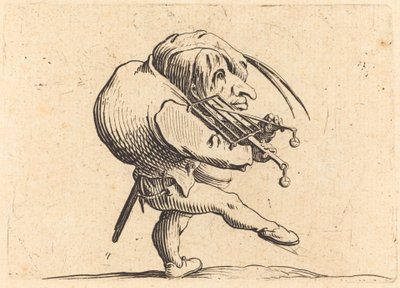 Man Scraping a Grill by Jacques Callot