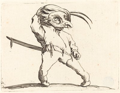 Masked Man with Twisted Feet by Jacques Callot