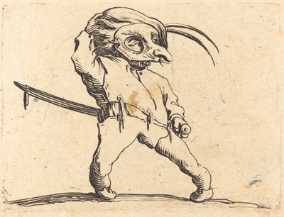 Masked Man with Twisted Feet by Jacques Callot