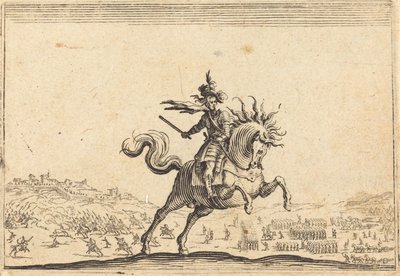 Military Commander on Horseback, c. 1622 by Jacques Callot