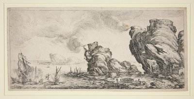 Naval Battle by Jacques Callot
