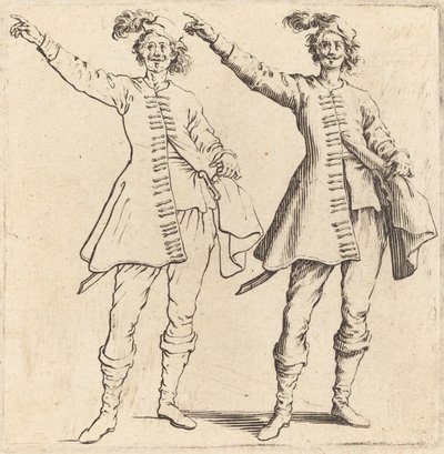 Officer, with Arm Extended, Front View by Jacques Callot