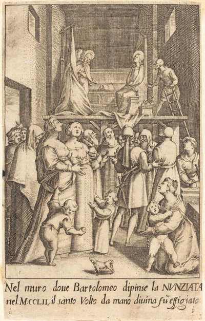 Painting of the Annunciation by Jacques Callot