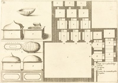 Plan of the Spelunche Regee by Jacques Callot