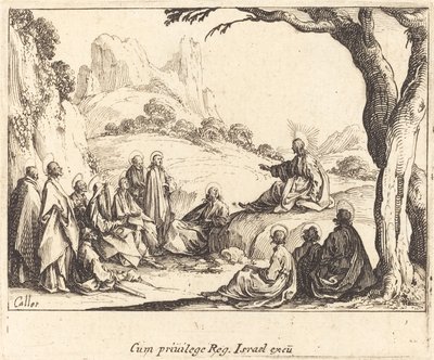 Sermon on the Mount by Jacques Callot