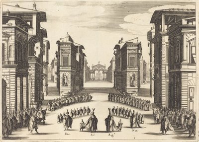 Solimano, Act II by Jacques Callot