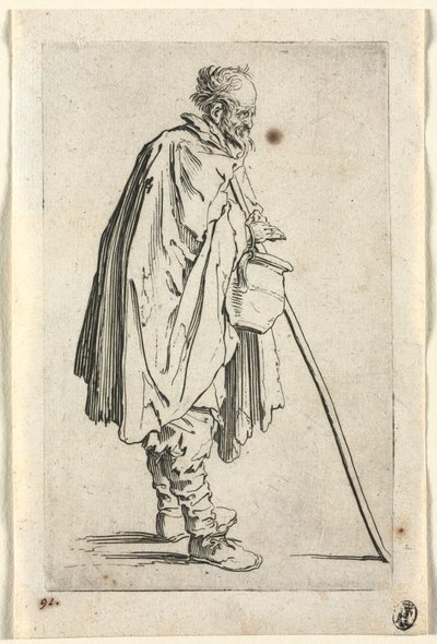 The Beggars: Beggar with Pot by Jacques Callot