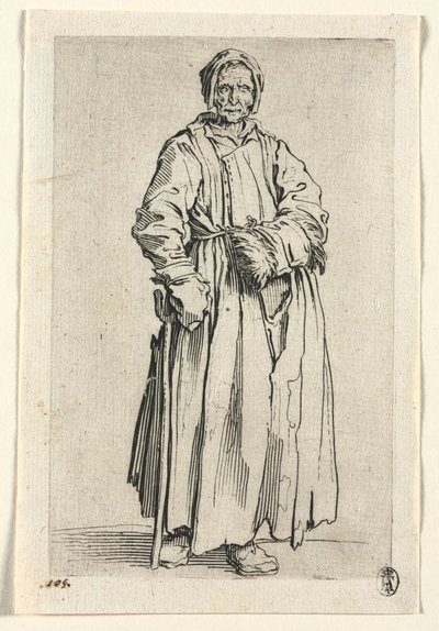 The Beggars: One-Eyed Woman, c. 1623 by Jacques Callot