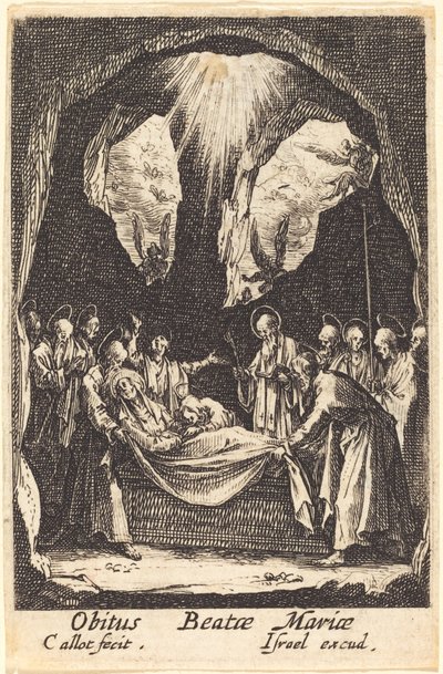 The Burial of the Virgin by Jacques Callot