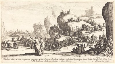 The Crossing of the Red Sea by Jacques Callot
