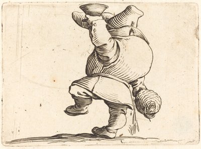 The Drinker, Back View by Jacques Callot