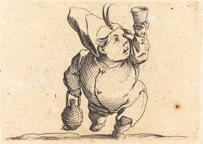 The Drinker, Front View by Jacques Callot