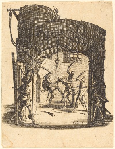 The Flagellation by Jacques Callot
