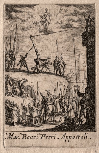 The Martyrdom of the Apostles: St. Peter by Jacques Callot