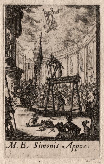 The Martyrdom of the Apostles: St. Simon by Jacques Callot