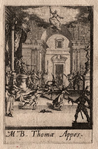 The Martyrdom of the Apostles: St. Thomas by Jacques Callot