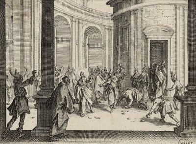 The Merchants Driven from the Temple, 1635 by Jacques Callot