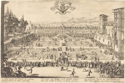 The Palace Gardens at Nancy by Jacques Callot