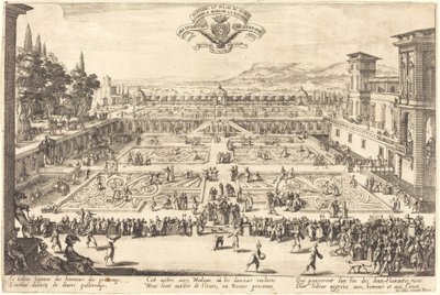 The Palace Gardens at Nancy by Jacques Callot