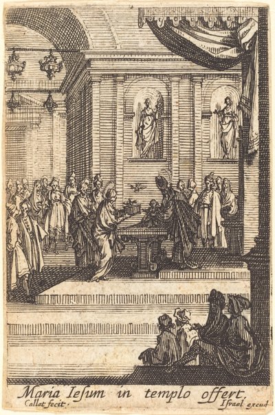 The Virgin Presents Jesus at the Temple by Jacques Callot