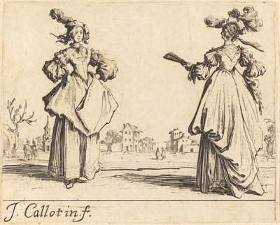 Two Society Women by Jacques Callot