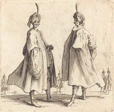 Two Turks by Jacques Callot