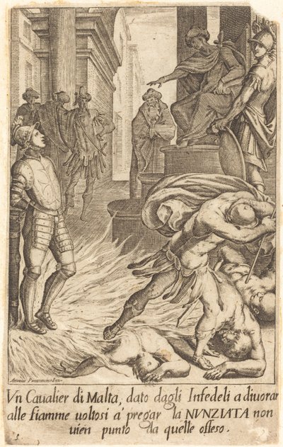 Knight of Malta by Jacques Callot after Antonio Circignani