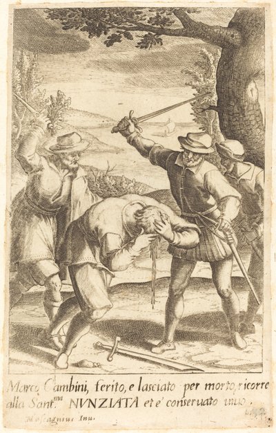 Marco Cambini by Jacques Callot after Donato Mascagni