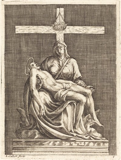 Pietà by Jacques Callot after Michelangelo