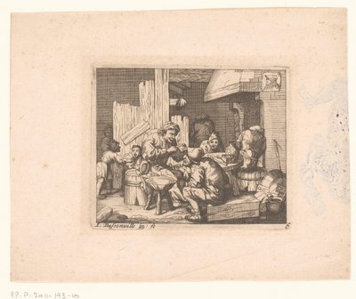 Peasants Around the Hearth by Jacques Dassonville