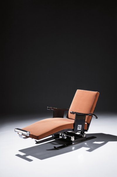 Maharaja Adjustable Chaise Longue by Jacques Emile Ruhlmann