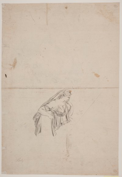 Study for a Mourning Female Figure by Jacques Francois Joseph Saly