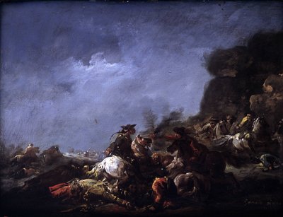 Cavalry shock by Jacques Gamelin