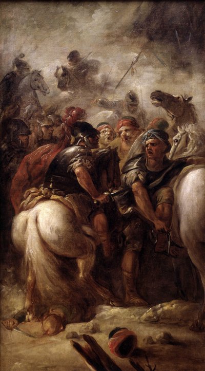 Cavalry shock by Jacques Gamelin
