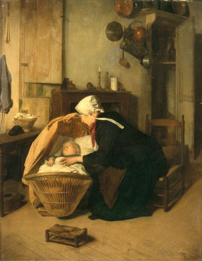 The Young Mother by Jacques Gustave Hamelin