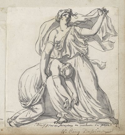 Niobe and Her Daughter by Jacques Louis David